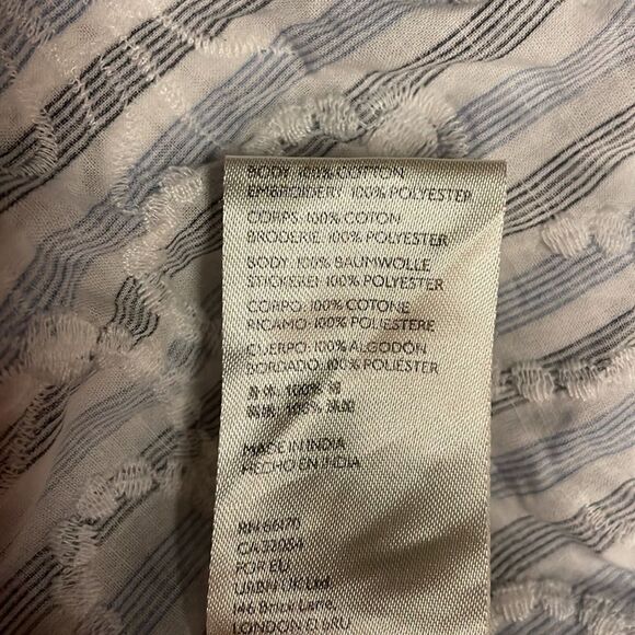 Pilcro x Anthropologie Appliqué Blouse Stripes S - Picture 9 of 9